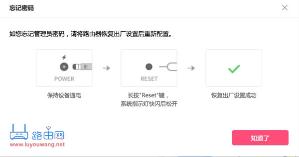 192.168.0.1忘記登錄密碼