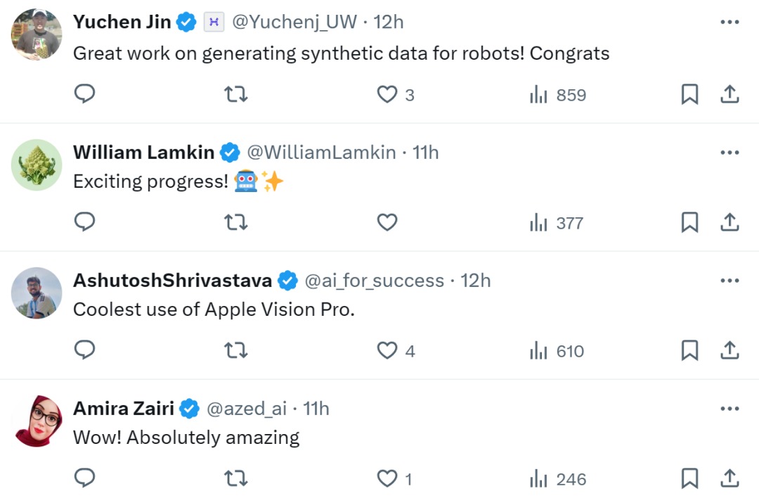 用蘋果Vision Pro隔空操控機(jī)器人，英偉達(dá)：「人機(jī)合一」也不難嘛