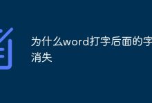 word打字后面的字消失的原因及解決辦法-有卡有網(wǎng)