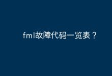 FML故障代碼一覽表。-有卡有網(wǎng)