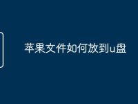 蘋果文件如何放到u盤-路由網(wǎng)