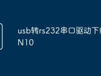 usb轉(zhuǎn)rs232串口驅(qū)動下載WIN10-路由網(wǎng)