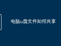 電腦u盤文件如何共享-路由網(wǎng)