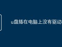 u盤插在電腦上沒有驅(qū)動(dòng)程序-路由網(wǎng)