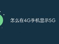 怎么在4G手機(jī)顯示5G-路由網(wǎng)