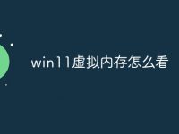 win11虛擬內(nèi)存怎么看-路由網(wǎng)