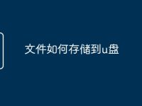 文件如何存儲(chǔ)到u盤-路由網(wǎng)