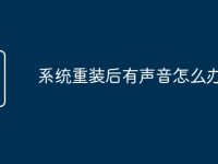 系統(tǒng)重裝后有聲音怎么辦-路由網(wǎng)