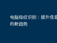 電腦指紋識別:提升信息安全的新趨勢-路由網(wǎng)