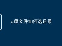 u盤文件如何選目錄-路由網