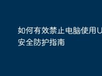 如何有效禁止電腦使用U盤:安全防護(hù)指南-路由網(wǎng)