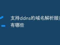 支持ddns的域名解析服務商有哪些-路由網