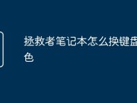 拯救者筆記本怎么換鍵盤燈顏色-路由網(wǎng)