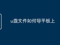 u盤文件如何導(dǎo)平板上-路由網(wǎng)
