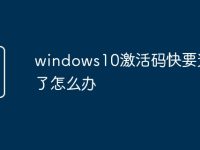 windows10激活碼快要過(guò)期了怎么辦-路由網(wǎng)